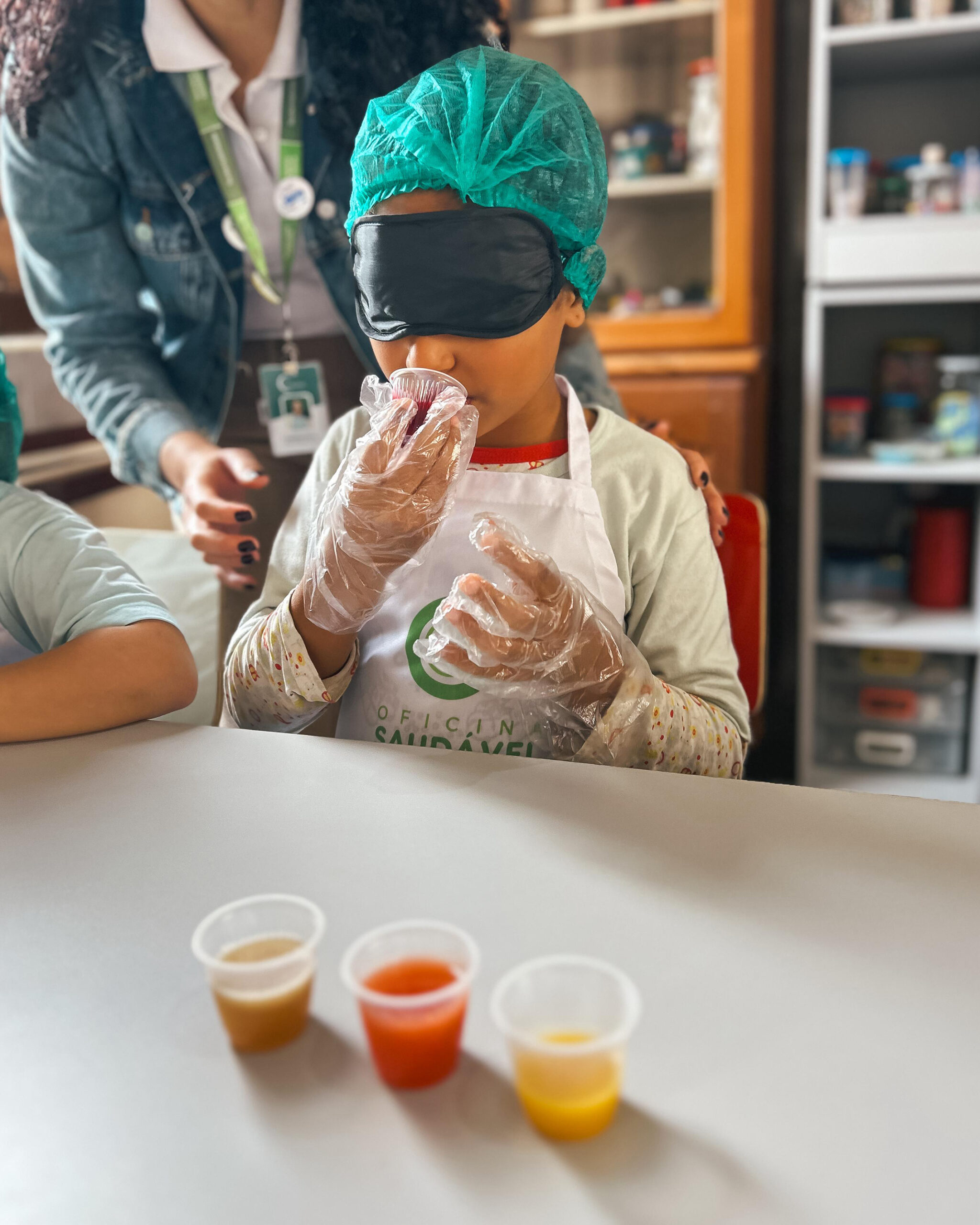 Ação educativa nutricional para crianças em projeto social da Cancian Refeiçoes